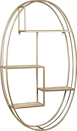 Architectural Circular Brass Etagere in the Style of Milo Baughman at  1stDibs