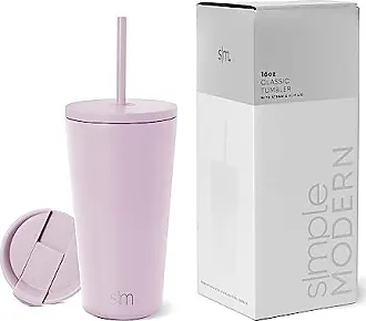  Simple Modern Tumbler Lid with Straw, Reusable Replacement  ONLY Fits Simple Modern, S, M, Stainless Steel Classic, Journey, Scout  Travel Coffee Mug Water Bottle, Classic Collection