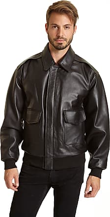 Leather Jackets for Men in Black − Now: Shop up to −54% | Stylight