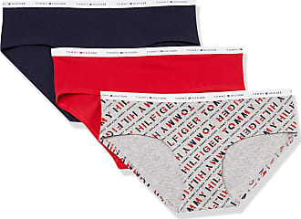 Heart Stripe Bright White Apple red 2 Pack Tommy Hilfiger Womens Cotton Bikini Underwear Panty Heather Grey Large 