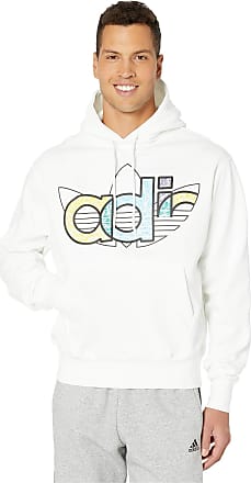 white hoodie mens adidas