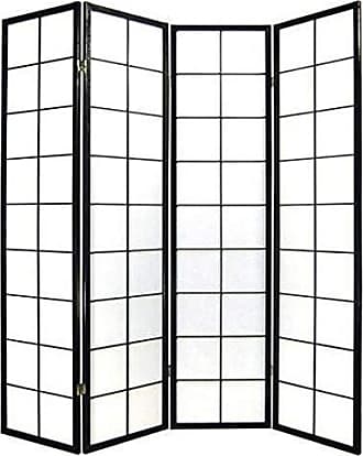 Paravent Raumteiler Trennwand Sichtschutz Spanische Wand Shoji braun 4teilig 