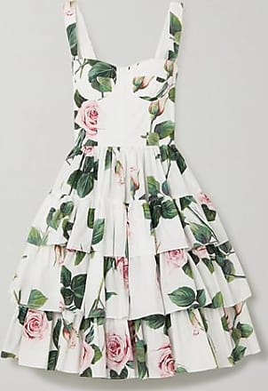 dolce and gabbana white floral dress