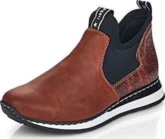 Chaussures Bottes Chelsea Boots Rieker Chelsea Boot rouge-noir style d\u00e9contract\u00e9 