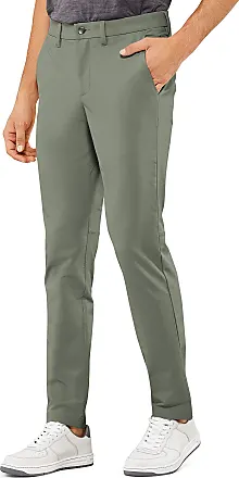 CRZ YOGA Men's Golf Pants 30x35 Black Quick Dry Stretch Chino Casual  Pockets