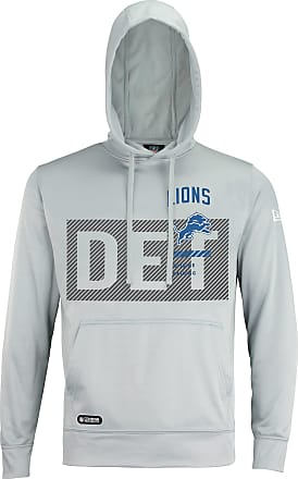 New Era NFL Mens Cool Grey Gametime Pullover Performance Hoodie, Pro Football Sweatshirt, Buffalo Bills, Small