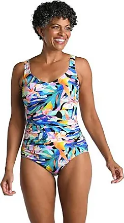 Maxine Of Hollywood Bandeau Sarong One Piece Swimsuit, Multi