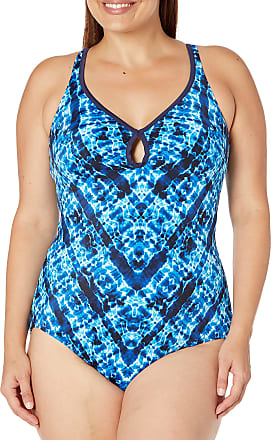 Oudan One-Piece Swimsuit Conservative Swimwear Plus Fertilizer to Increase The Color Blue,M Color : As Shown, Size : One Size