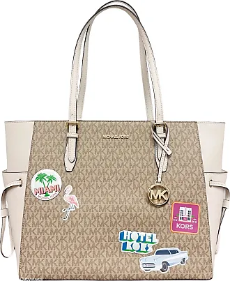 Michael Kors Bags | Michael Kors Marilyn Medium Satchel Crossbody Bag in Cinnamon Multi | Color: Cream/Pink | Size: Os | Sweetpikake's Closet