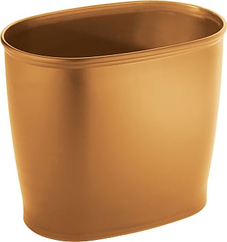 Waste Basket in Polished Copper and Chrome 10.75 in Rd ID 3740507 