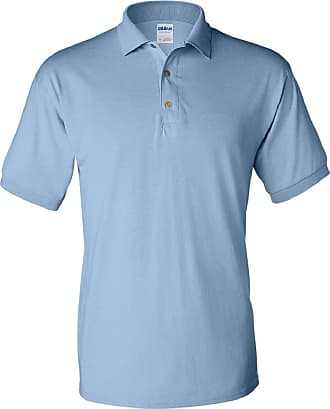 Gildan Adult DryBlend Jersey Short Sleeve Polo Shirt (3XL) (Light Blue)