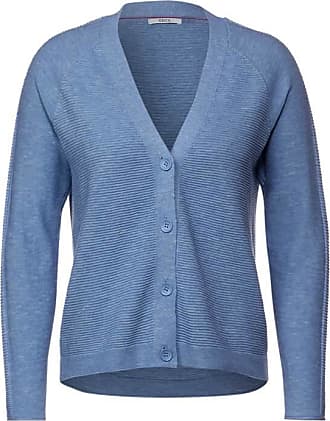 Damen Bekleidung Pullover und Strickwaren Strickjacken Soallure Synthetik Strickjacke in Blau 