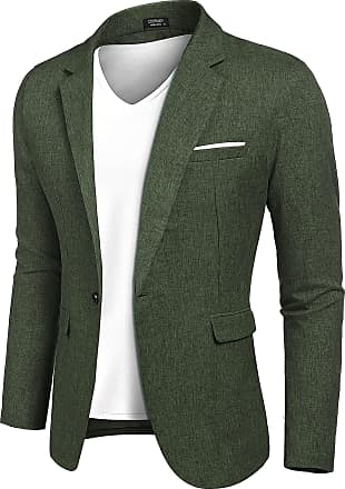 Men's Dkny Classic Fit Gray Half Lined Lightweight Linen Summer Blazer Sportcoat | 40r