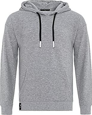 Sweat-shirt maxi uni à capuche gris clair mélange | Terranova