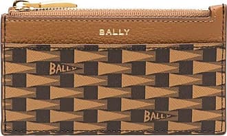 Bally Pennant Leather Cardholder - Neutrals