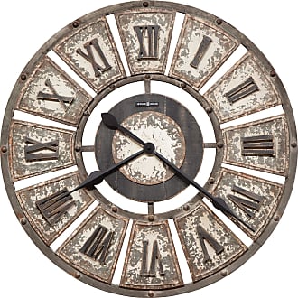 Port Hole Design Metal Timepiece Aged Silver Finished Frame Quartz Movement Vintage Home Decor Howard Miller Chesney Gallery Wall Clock 625-719 – 28.25-Inch Diameter 