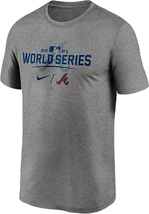Men's Atlanta Braves Nike Gray 2021 World Series Bound Icon T-Shirt