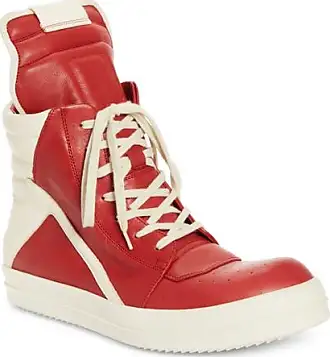 Bumper leather high-top sneakers in black - Rick Owens
