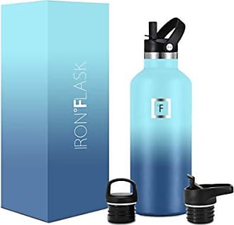 IRON FLASK 32oz Wide Mouth Sports Water Bottle - 3 Lids, Leak Proof, Double  Walled Vacuum Insulated - Bubble Gum