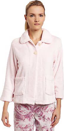 Casual Moments Womens Plus Size Shawl Collar Bed Jacket 1X Lilac