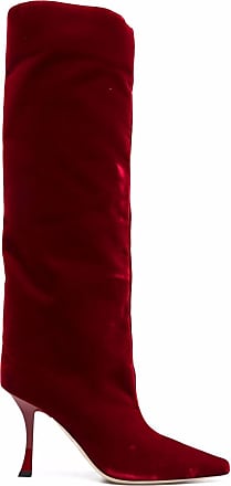 red thigh high boots size 11