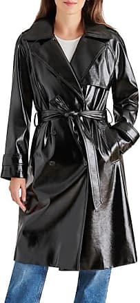 Louis Vuitton Trench coats Black Grey Leather Silk Polyester Viscose  ref.71786 - Joli Closet