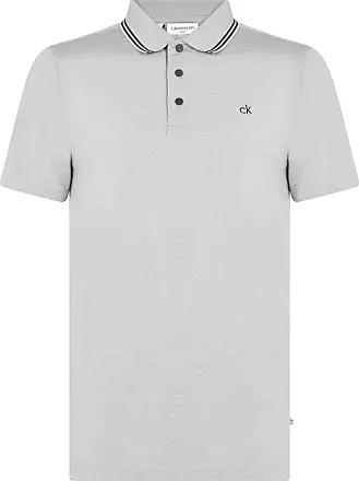 Calvin Klein Golf Gents Miles Polo Shirt White - Navy