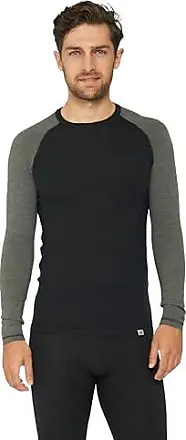Maillot T-Shirt Thermique Homme Manches Longues sous-vêtements Respirant en  Fibre Dryarn et Laine Mérinos