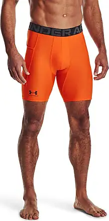  Under Armour Mens Armour HeatGear Compression Shorts, Team  Orange