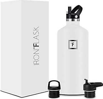 IRON FLASK 40oz Wide Mouth Sports Water Bottle - 3 Lids, Leak Proof, Double  Walled Vacuum Insulated - Dark Night