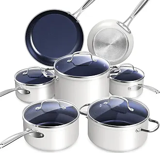 Induction Cookware Pot and Pan Set by Eva Longoria - Nonstick, Ceramic  Coatin