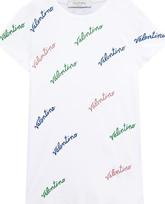 Valentino Cotton Crewneck T-Shirt with Vltn Print Man Pink PP S