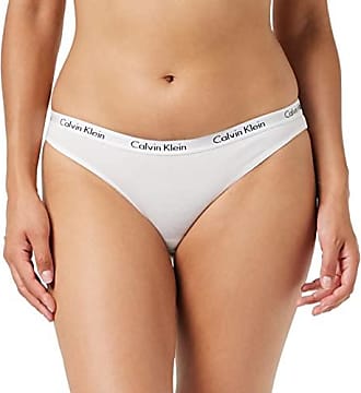 Calvin Klein Baumwolle Slip Aus Baumwollmischung Mit Logodruck in Weiß Damen Bekleidung Dessous Höschen und Unterwäsche 