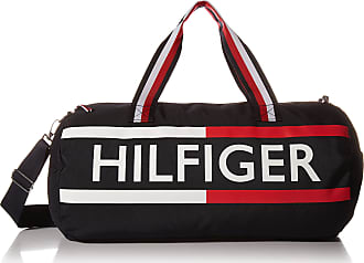 Tommy Hilfiger Patriot Duffle Bag with Wide Navy Red and White Stripe Handles 