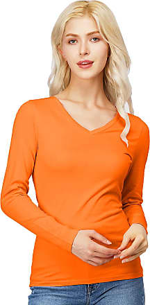 Orange Farfetch Women Clothing T-shirts Long Sleeved T-shirts Graphic-print long-sleeve top 