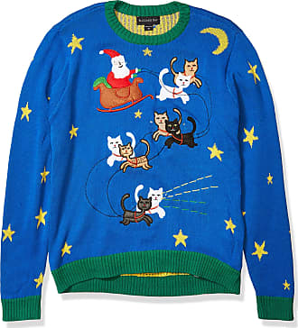 Yummy Eletina Bacon Pizza Space Cat Sweatshirt Christmas Sweater Mens Clothing