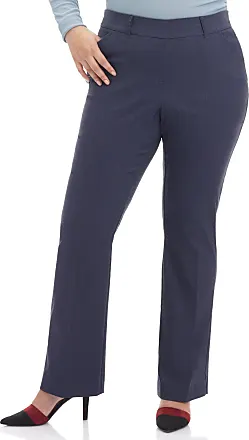 Rekucci Women's Ease Into Comfort Pull-On Straight Pant with Pockets