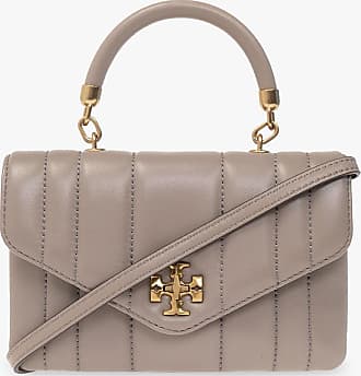 Tory Burch Kira Grey Heron Leather & Suede Shoulder Bag Accessories: O in  Gray