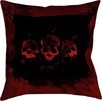 ArtVerse Katelyn Smith 26 x 26 Faux Suede Double Sided Print with Concealed Zipper & Insert Georgia Outline Pillow 