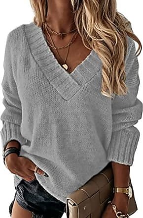 Minetom Femme Pull Oversize Sports Pullover Chandail Casual Pull