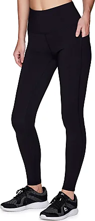 RBX Active Women's Fleece Lined Flared Athletic Boot Cut Yoga Pants with Pocket  Black S 