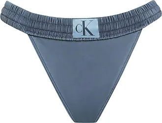 Calvin Klein Women's Standard Removable Soft Cups Bottom Shimmer Fabric  Halter Tie Bikini Top 2 Piece Set