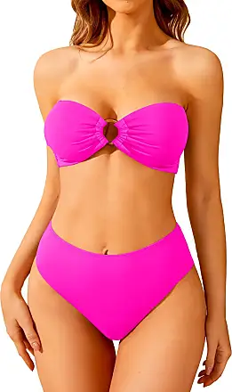 Holipick Bandeau Bikini Top for Women Strapless Swimsuit Tops Only