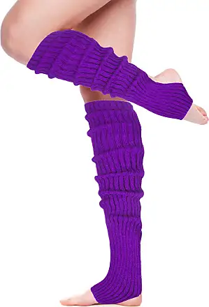 80s Leg Warmers For Women, Leg Warmers 80s Ribbed Knitted Long Socks For  Party Sports
