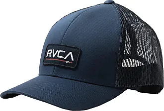 RVCA Men's Curved Bill Snapback Mesh Trucker Hat, Black Camo, One