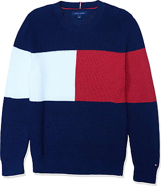 tommy hilfiger sweatshirt blue red white