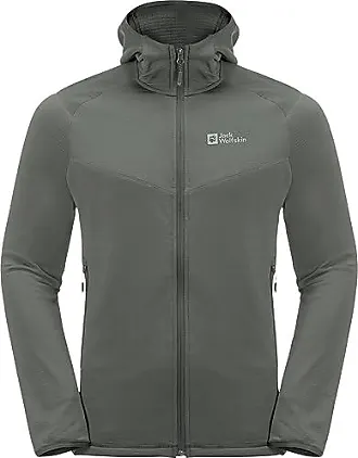 BAISELBERG HOODED FZ M - ebony M - Men's fleece jacket – JACK WOLFSKIN