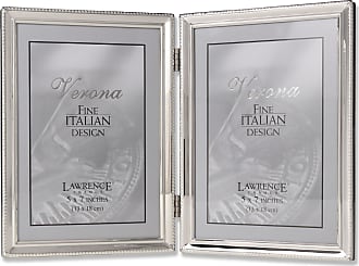 Bead Border Design Lawrence Frames Polished Silver Plate 5x5 Picture Frame