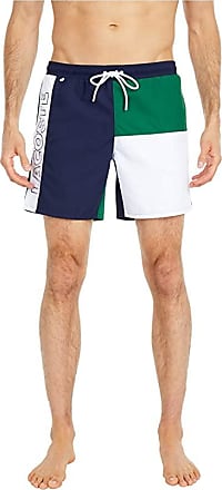 white lacoste swim shorts