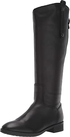 wide calf leather riding boots